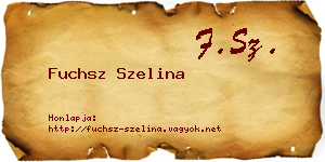 Fuchsz Szelina névjegykártya